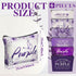 Hillban 6 Pcs Purple Makeup Bag Gifts Purple Lover Gift Purple Inspirational Zipper Cosmetic Pouch Christmas Gifts Purple Makeup Toiletry Bag for ...