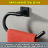 Alise Hand Towel Holder Towel Ring for Bathroom Lavatory Wall Mount,SUS304 Stainless Steel Towel Hanger Towel Rack,Matte Black GK8010-B...