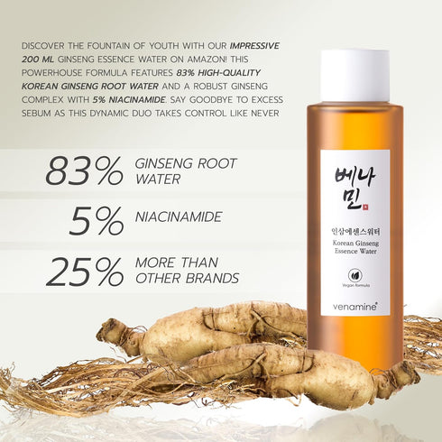 Korean Ginseng Essence Water Vegan Formula 200ml...