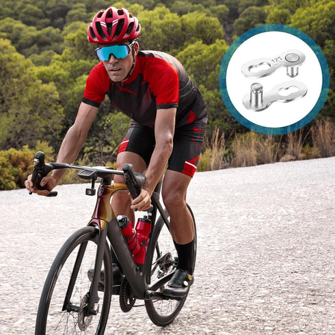 5 Pair Bike Chain Link Bicycle Missing Link for 8-9-10-11-12 Speed Chain Bike Chain Master Link Reusable Steel Bike Chain Link Professional Chain ...