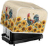 Sunflower Roosters Chickens Toaster Oven Covers for Kitchen Polyester Fabric Quilted Toaster Appliance Dust-proof Cover for Small Appliance Dust C...