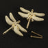 4PCS Dragonfly Knobs Handles Unique Dragonfly Shape Decorative Handles with Mounting Screws Furniture Hardware Accessories for Cabinet Wardrobe Dr...