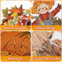 165 Pcs Fall Bulletin Board Decor Sets Harvest Thanksgiving Classroom Bulletin Board Maple Leaves Borders Corn Haystack Scarecrows Fence Cutouts f...