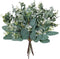 Mixed Eucalyptus Leaves Stems Bulk Artificial Eucalyptus Leaves Sprays Faux Oval Eucalyptus Leaves with White Seeds Stems for Floral Wreath Garlan...