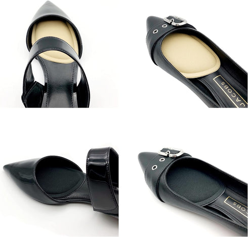 CB 4-Pairs Forefoot Shoe Metatarsal Pads, Ball-of-Foot Sponge Cushions Inserts Insoles, Shoes Too Big, Foot Pain Relief, for Men & Women, Kids Sho...