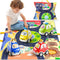TEMI 4PCS Inertia Animal Car Toys with Play Mat/Storage Bag for Toddlers Toy Age 1-3, Baby Toys 1 2 3 Years Old Boys Birthday Newborn Gifts...