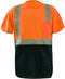 OccuNomix LUX-SSETPBK-O2X Classic Standard High Visibility Short Sleeve Wicking Birdseye Black Bottom T-Shirt, Class 2, 100% ANSI Wicking Polyeste...