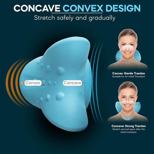 Neck Stretcher Cervical Traction, FSA HSA Eligible, Neck and Shoulder Relaxer for Pain Relief, Ergonomic Neck Pillow, Neck Hump Corrector, Cervica...