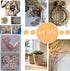 Small Wood Slices Crafts Cookies Log Rounds 100Pcs 1.5-2.5cm Rustic Wedding Centerpieces Ornaments DIY, Unfinished Natural Wood Pieces...