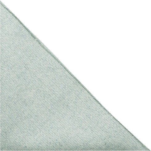 King & Priory Mint Green Herringbone Pocket Square, Handkerchief...