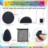 24+1 Pcs Face Paint Sponges Kit, Boyistar Art Work Sponge Body Painting Sponge for Face High Density 8P Half Moon, 8P Oval, 4P Round, 4P Finger Sp...