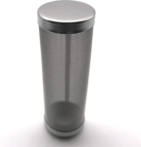 2Pcs Aquarium Fish/Shrimp Mesh Net Filter Guard?Fish Tank Intake Strainer Pre-filter Cover Stainless Steel (15mm ID)...