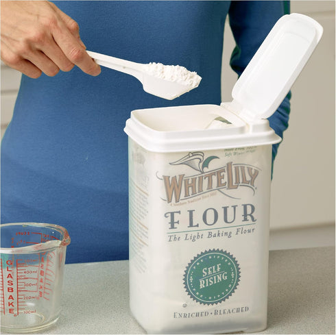 Buddeez Flour and Sugar Container - 3.75 Quart All Purpose Kitchen Organization and Storage Unit, Large Food Storage Container For Kitchen and Org...