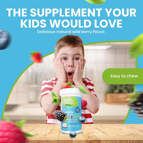 Probiotics for Kids + Prebiotics to Support Digestive Health - 6 Billion+ CFUs of Kids Prebiotic and Probiotic to Help Support Immunity & Digestio...
