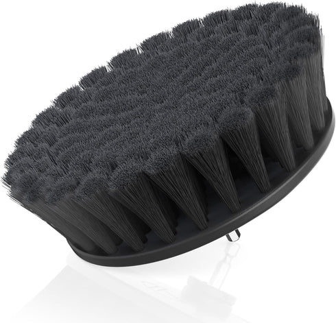Hoover 6" Hard Bristle Cleaning Brush, for Heavy-Duty Whole-Home Cleaning, Drill and ONEPWR Cordless Scrubber Compatible, AH86300, Black...