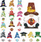 Juexica 32 Pcs Magnetic Diamond Painting Interchangeable Standing Posture Gnome Decor DIY Seasonal Gnome Sign Holiday Tiered Tray Decoration with ...