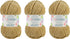 Velvet (3- Skeins Pack) Chenille Blanket Amigurumi Yarn for Crocheting and Knitting Super Bulky 3x100 gr (3x132 yds) (10118 - Beige)......
