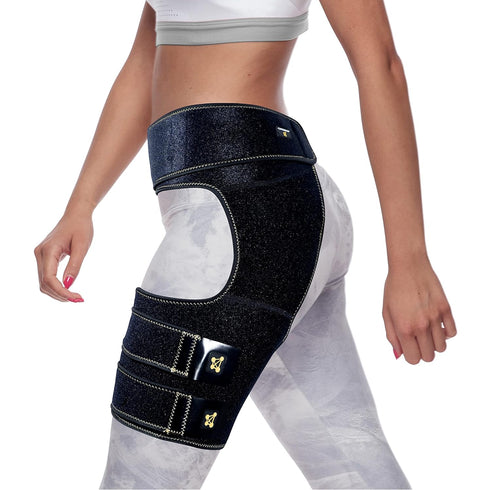 CopperJoint Hip Support Brace for Sciatica Pain Relief , Help Circulation - Hip Flexor Compression Wrap & Sciatic Nerve Brace for Comfort & Recove...