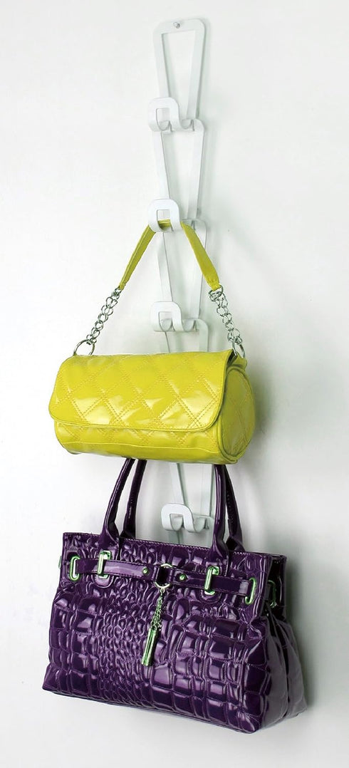 Ybmhome Hanging Closet Rod or Over the Door Organizer Rack Hooks, for Purses Handbags, Satchels, Backpacks, Scarves, Pashminas, Slings, Caps, Hats...