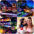 Solar Garden Lights Solar Lights Outdoor Waterproof Solar Lights 2 Pack with New Upgraded 72 LED 34 Butterfly Outdoor Solar Lights for Yard Outsid...