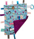 Baby Sensory, Security & Teething Closed Ribbon Tag Lovey Blanket with Minky Dot Fabric: 14”X18” (Mermaids and Narwhals)...