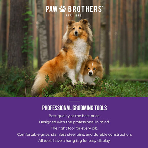 Paw Brothers Deshedding Tool, Deshedding Brush for Dogs and Cats, Professional Dog Grooming Brush for Shedding, Pet Hair Remover, Fur Removal Brus...