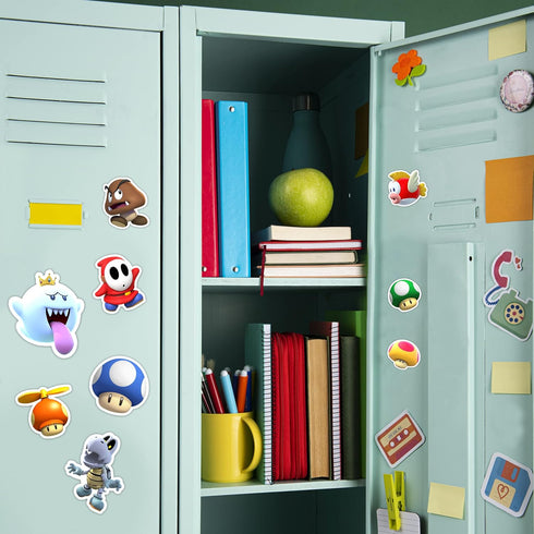Mushroom Fridge Magnet (12 Pack) Funny Magnet Super Game Bumper Office Cabinets Decoration Fridge Metal?Magnet Flexible Reusable Magnetic Vinyl...