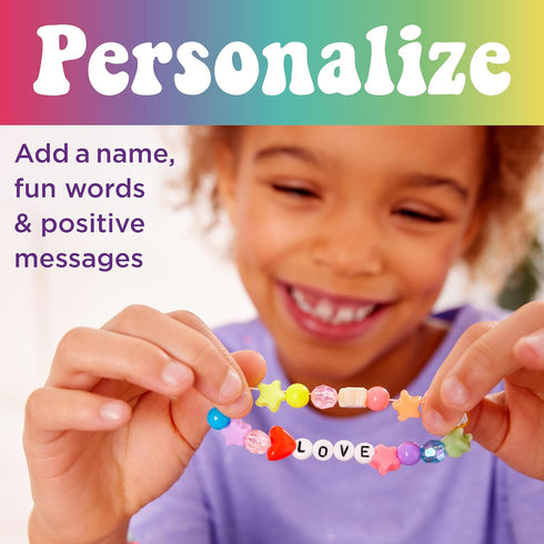 Creativity for Kids Rainbow Bead Jar Jewelry Making Kit: Makes 40+ Friendship Bracelets, DIY Crafts for Girls, Girls Gifts Ages 6-8+, Easter Baske...