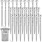 Hushee 24 Pcs Heart Shaped Pens Glitter Retractable Metal Ballpoint with Black Ink Wedding Diamond Crystal Pens Bridal Shower Pens for Wedding Off...