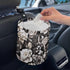 Car Trash Can - Black and White Flowers Printing Garbage Bin Decoration for Car Interior, Front Seat, Back Seat, Floor, Headrest - SUV, Trucks...