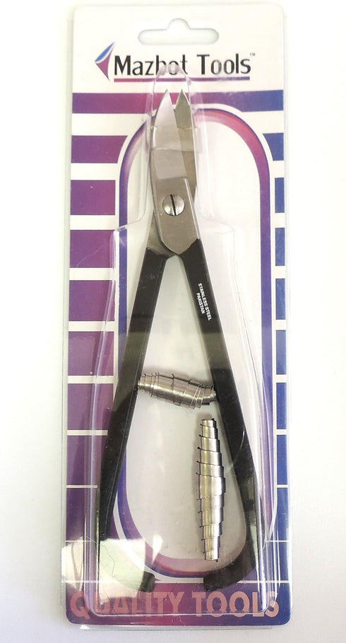 Mazbot French Style Curved Metal Shears with Spring T076C...