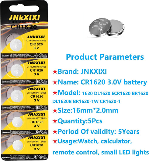 20 Pack CR1620 3V Lithium Battery Alkaline Batteries...