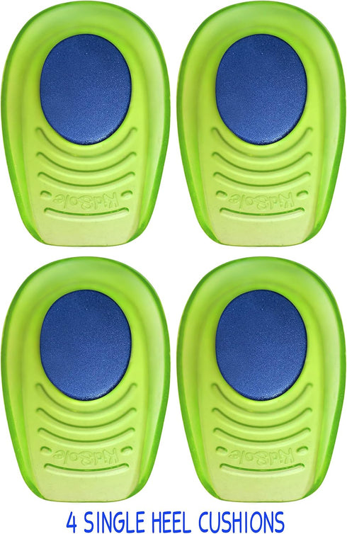 el + Memory Foam Shock Absorbing Heel Cups for Kid's with Sensitive Heels, Heel Spurs and General Foot or Ankle Pain, 2 Pairs, 4 Single Heelcups (...