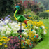 Glintoper Solar Garden Lights, 39 Inch Height Outdoor Metal Peacock Decorative Garden Stakes, Mothers Day Ideal Gifts, Waterproof Path Lights Lawn...