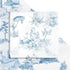 Bolsome 12Pcs French Style Wrapping Paper Blue White Vintage Village Printed Gift Wrap Paper Rustic French Toile Gift Wrap Paper for Wedding Brida...