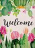Spring Cactus Welcome Garden Flag 12.5×18 Inch Small Vertical Double Sided Seasonal Outdoor Décor for Yard Flag...
