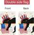 Louise Maelys 4th of July Garden Flag 12x18 Double Sided Vertical, Small Burlap Black Cat Welcome Patriotic Garden Yard House FLags for Memorial D...