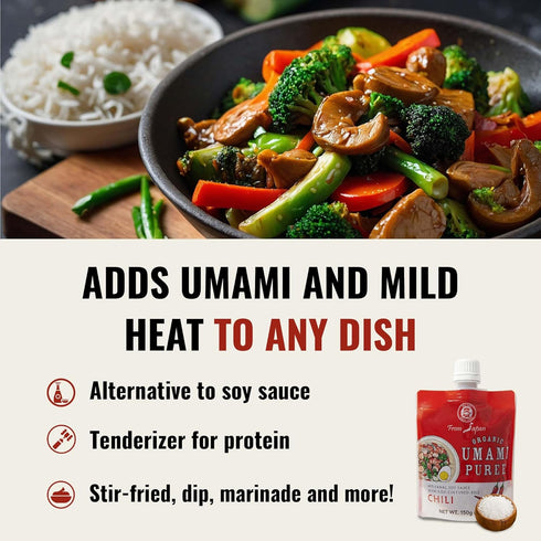 Muso From Japan - Organic Umami Chili Puree, Japanese Flavor Enhancer, USDA Organic, Ideal for Sauces, Marinades, Cooking - 5.2 oz (Pack of 1)...