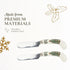 Spode Christmas Tree Cheese Spreaders (Set of 4) - 4.75" Stainless Steel Butter Knife with Porcelain Handle for Jam, Pastry, Butter Knife - Holida...