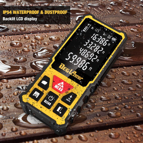 Laser Measure,DEGLASERS 229 Feet Laser Measurement Tool with Dual Angle Display,M/in/Ft Unit Switching,Backlit LCD,Laser Distance Meters for Measu...