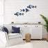 Americanflat Three Metal Fish Wall Décor Set - 3x9.5 Fish as Outdoor Metal Wall Art Decorations - Modern Style Wall Hanging Décor for Patio, Garde...