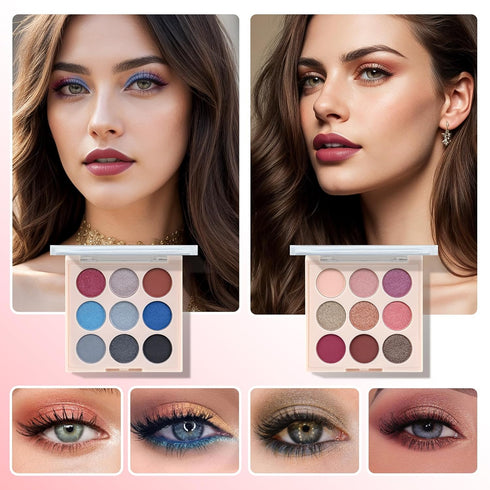 Color Nymph Beginner Makeup Set, Full Starter Cosmetics Set for Teenager Girls with Eyeshadow Palette Blush Lipstick Lip Pencil Eye Pencil Brush M...