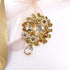 LAXPICOL Vintage Wedding Bridal Big Blue Crystal Rhinestone Tear drop Brooch Pin for Women...