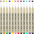 12 Colors 05 Micro Fineliner Drawing Art Pens, Waterproof Archival Ink Pens, 0.45mm Multiliner Fine Liner Pens for Illustration Technical Sketchin...