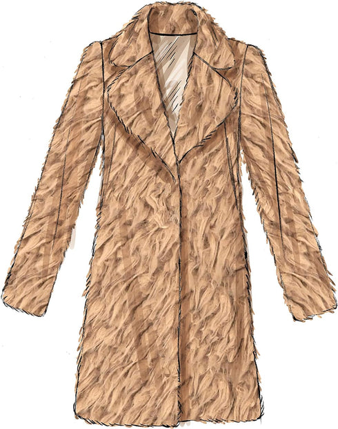 McCall Pattern McCall's Learn Women's Waist and Thigh Length Coat, Sizes Sewing Pattern, Xs-s-m-l-xl...