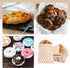 VGOODALL 120PCS Flat Paper Bags, 5 x 7 Inch Popcorn Bags Cookie Bags Kraft Paper Bags Striped Snack Bags Treat Bags for Snacks Cookies...