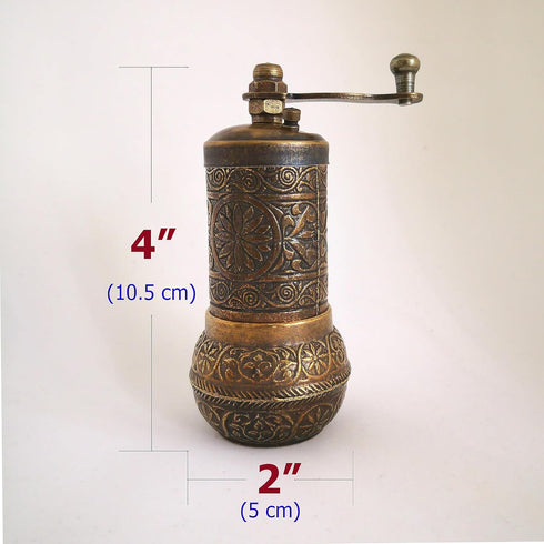 Pepper Grinder - Manual Spice Grinder - Herb Grinder - Pepper Grinder Mill - Pepper Mill - Spice Grinder - Coffee Bean Grinder (Aged Yellow)...