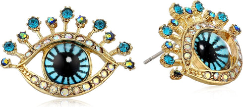 Betsey Johnson Eye Stud Earrings...