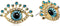 Betsey Johnson Eye Stud Earrings...