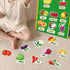 90 Felt Pieces Fruit Vegetable Felt Flannel Board Pieces Learning Fruit Vegetable with Name, Cute Educational Learning Toys Kids Interactive Story...